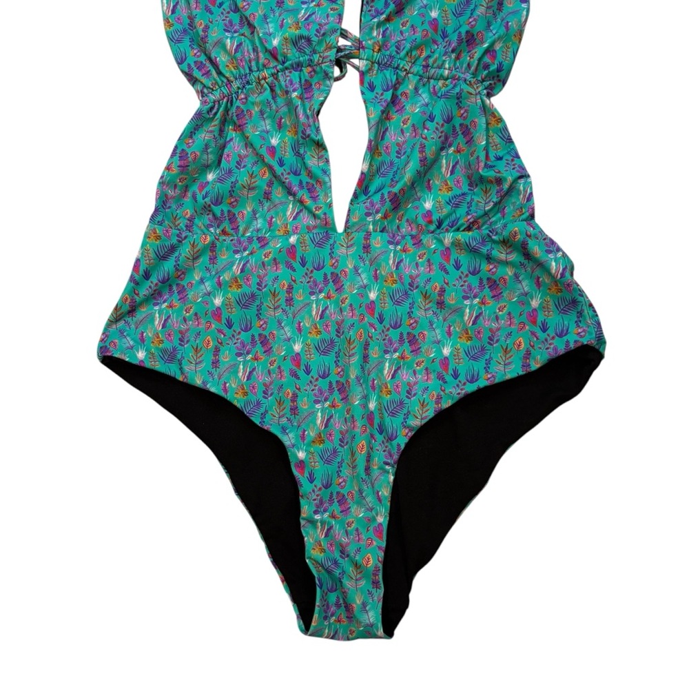 Liberty London Floral One Piece Swimsuit, Sz M - Picture 7 of 13